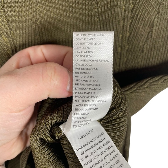 Good American Women’s Rib Knit Thong Bodysuit in Fog Greenish Brown Size M (2) - Picture 15 of 16